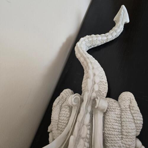 White Fantasy Dragon Sculpture | Full Estate in Salem, NH: MCM ...