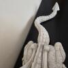 White Fantasy Dragon Sculpture - 4