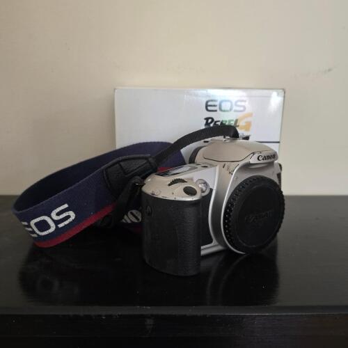 Canon EOS Rebel G QD Silver 35mm SLR Film Camera Body