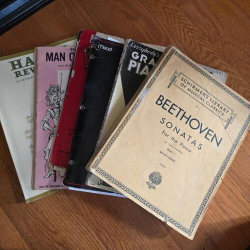 Vintage Piano Sheet Music Books and Song Collections