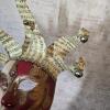 Venetian Jester Mask With Musical Score Motif - 5