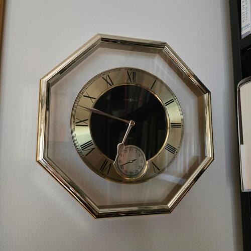 Howard Miller Octagonal Wall Clock, Brass-Tone Frame 10"x10"