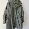 Military-Style Olive Green Fishtail Parka with Liner - 3