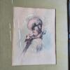 Framed Original Lady Portraits in Early 20th Century Style Signed Don Santos 16"x19" - 3