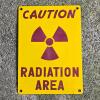 Caution Radiation Area Warning Sign 14"x11"