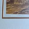 Framed Limited Edition Print Waterfall by K. Cantin 14"x11" - 2