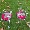 Pair of Ice Cream Parlor-Style Metal Chairs With Table - 5