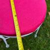 Pair of Ice Cream Parlor-Style Metal Chairs With Table - 8