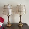 Pair of Table Lamps with Capiz Shell Shades