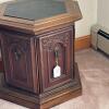 Hexagonal Cabinet with Ornate Carved Doors - 10
