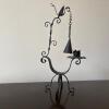 Wrought Metal Candleholder with Snuffer