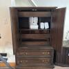 Ornate Carved Wood Armoire - 2