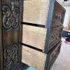 Ornate Dresser in Dark Wood Finish - 9