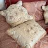 Decorative Embroidered Bedding Set with Pillows - 2