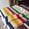 Hudson's Bay Wool Multicolor Striped Blanket