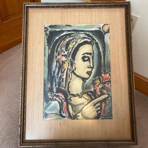 Framed "La Sybille" by Georges Rouault Print, 21"x27"