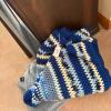 Blue Berkshire Blanket and Knitted Throw Blankets - 7