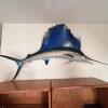 Large 7 Foot Sailfish Wall Mount with Painted Finish