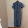Putter Suit Blue Short Sleeve Work Coveralls