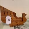 MCM Wooden Bird-Form Candelabra - 5