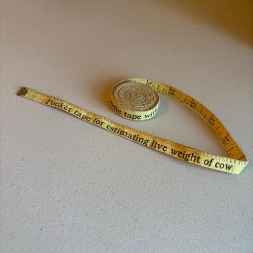 Vintage Cow Weight Estimating Tape