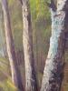 Landscape Oil Painting in Rustic Frame, River and Trees Scene 45" x 33" - 6