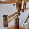 Pair of Brass Swing Arm Table Lamps with Pleated Shades - 6