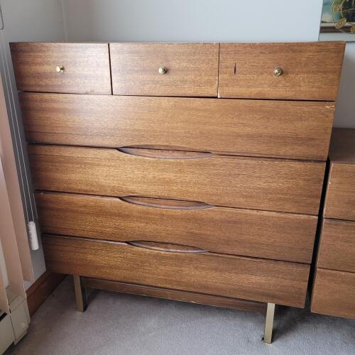 Mid-Century Modern dresser by American of Martinsville Tall Dresser Chest