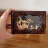 Asian-Style Jewelry Box with Glass Inlay and Japanese Good Luck Purse - 3