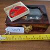 Asian-Style Jewelry Box with Glass Inlay and Japanese Good Luck Purse - 6