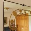 Rectangular Mirror with Gold Etched Floral Border - 5