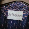 Yves Saint Laurent Cotton Robe with Logo Pattern - 2