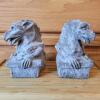 Pair of Cornerstone Dragon Gargoyle Bookends in Gothic Style