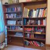 Bookcases with Art Coffee Table Books, Assorted Fiction, Nonfiction