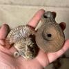 Small Decorative Wood Carvings and Pottery Vessels - 2