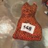 Stuffed Fabric Cat Figure and Small White Cat Figurine - 5