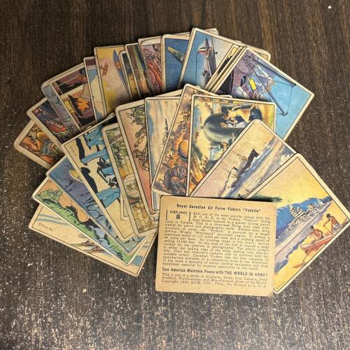 Vintage 1939 GUM Inc. World War II Arms Trading Cards