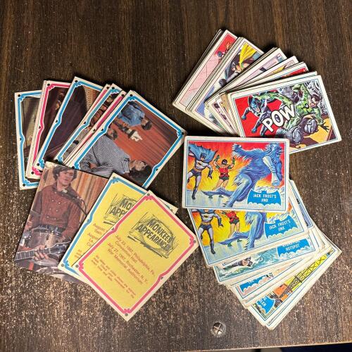 Vintage 1960s Batman & Monkees Trading Cards