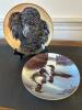 Decorative Collector Plates Featuring Poodle and Common Loons