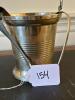 Metal Ice Bucket with Bird Claw Tongs - 8