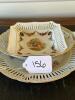 Porcelain Reticulated Plates and Bowl in Floral and Rococo-Style - 8