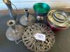 Assorted Silver Plate Candleholders, Bowls, Trinket Tray & Vase - 15