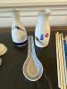 Japanese Sake Bottles, Cups, Ceramic Spoon and Chopsticks Set - 5