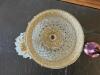 Apothecary Jar With Beaded Overlay, Brass Bell & Pink Vase - 3