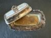Silverplated Pitcher, Meat Platter & Covered Butter Dish - 9