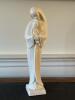 Porcelain Madonna and Child Statue in Modernist Style