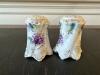 Hand-Painted Porcelain Salt and Pepper Shakers, Mustard Pot and Spoon - 5