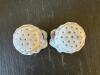 Hand-Painted Porcelain Salt and Pepper Shakers, Mustard Pot and Spoon - 7