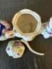 Hand-Painted Porcelain Salt and Pepper Shakers, Mustard Pot and Spoon - 8