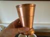 Ceramic Custard Cups, Queen Serve Creamer, Handmade Vessel, Woodford Reserve Copper Julep Cup - 8
